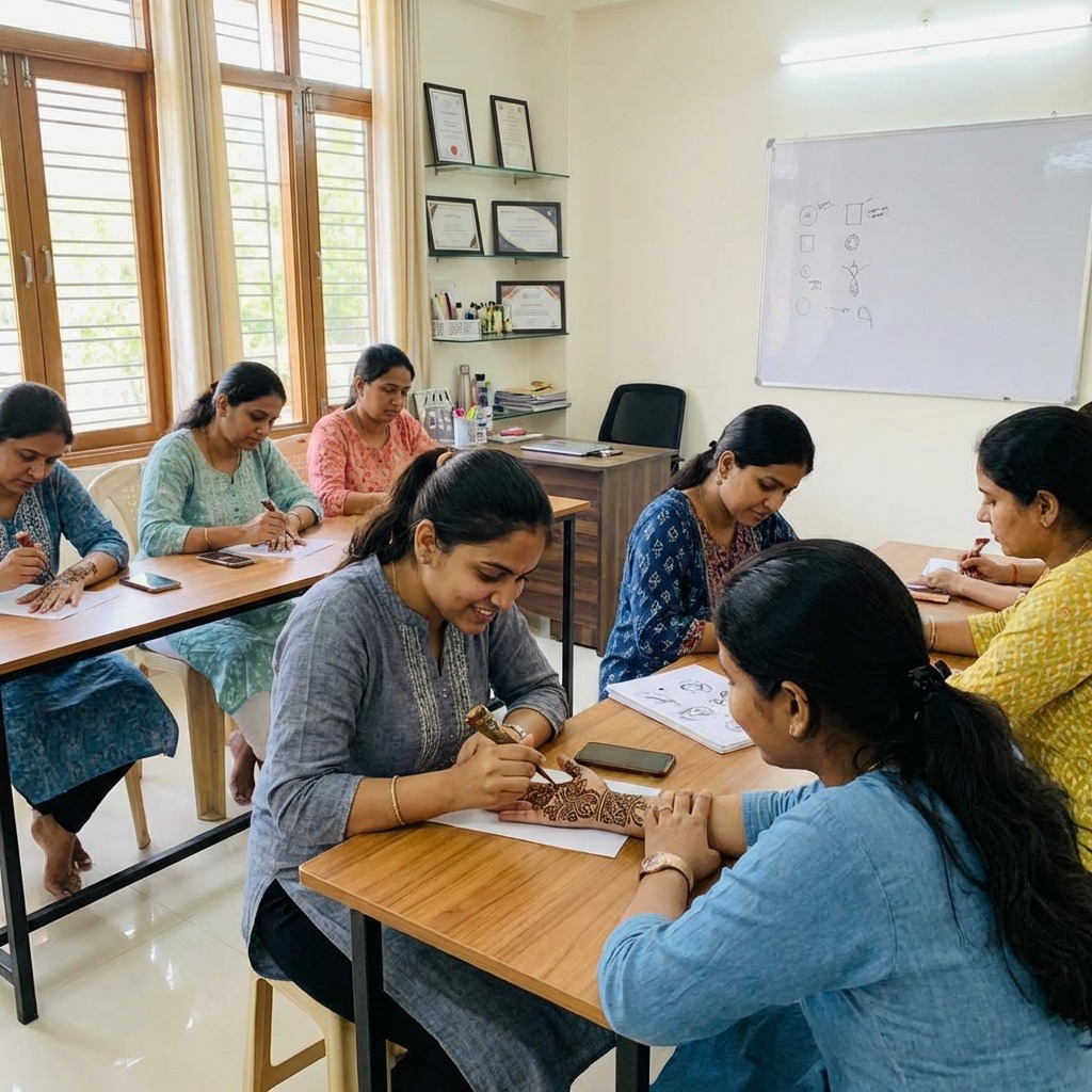 Arun Mehndi students group